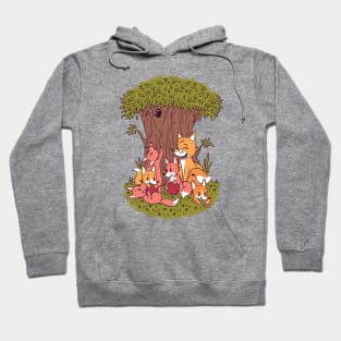 cute fox family awesome animal gift Hoodie